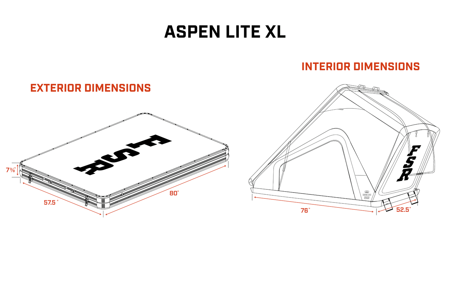 FSR- Aspen Lite XL - Rooftop Tent