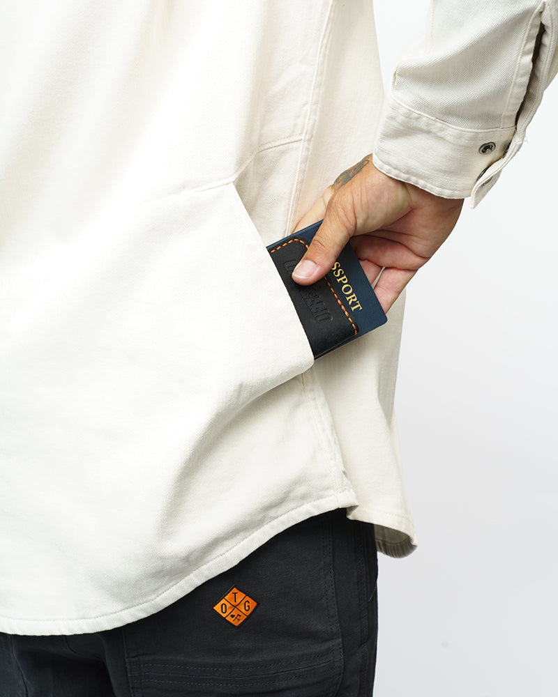 Off The Grid Surplus- Earl Denim Shirt - Natural