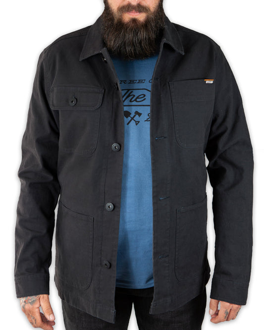 Off The Grid Surplus- Heston Chore Coat - Black