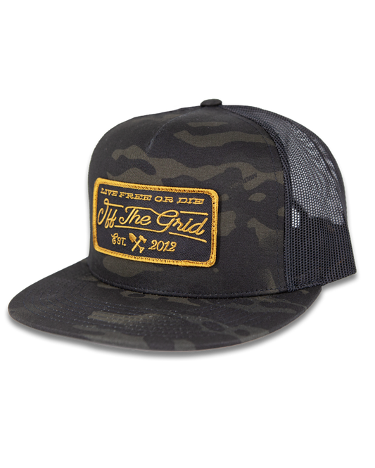 Off The Grid Surplus- Stamped Snapback Hat