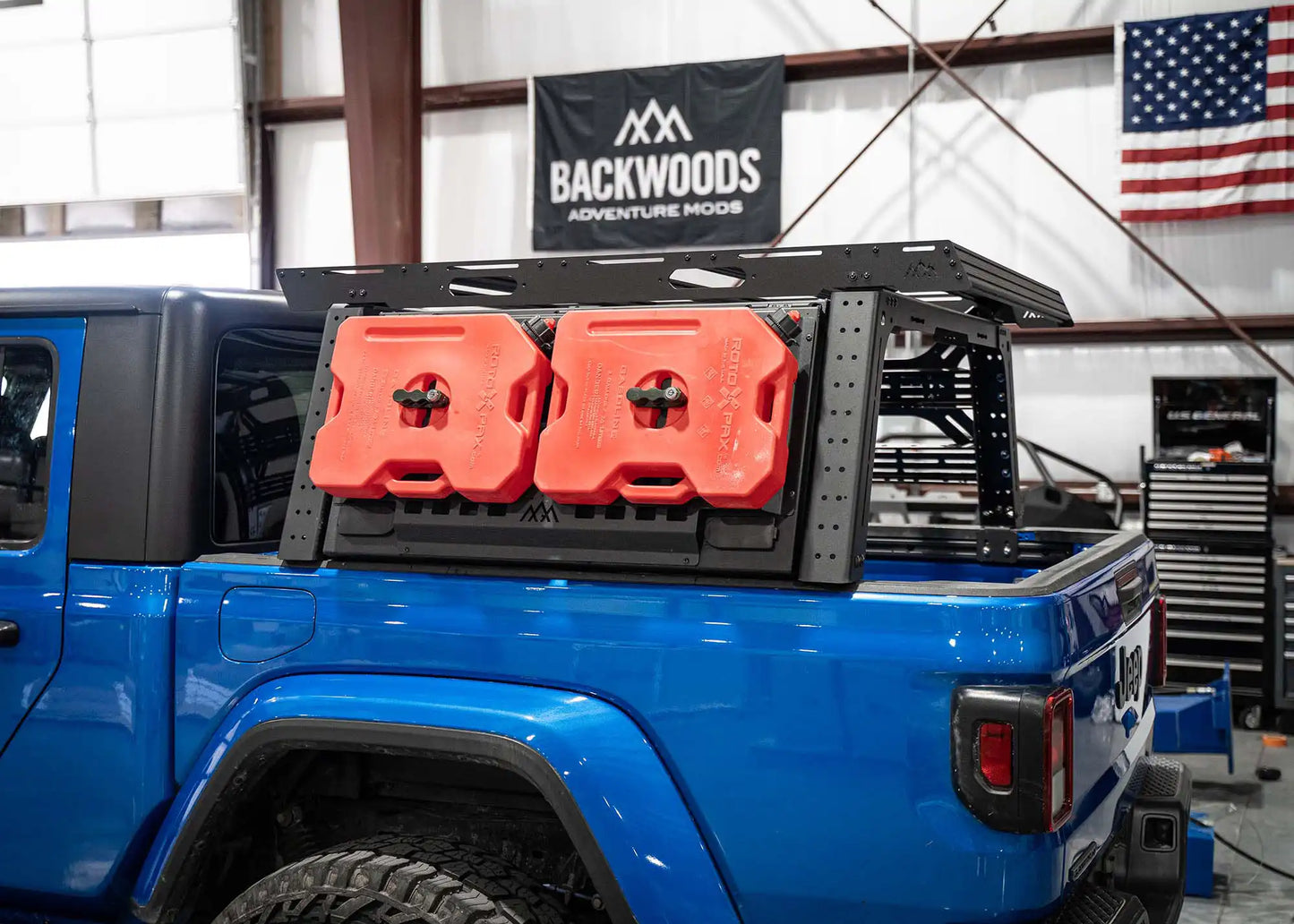 Backwoods Adventure Mods- Overland Bed Rack Storage Box - Jeep Gladiator