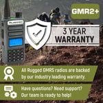 Rugged Radios- Adventure Pack - Rugged GMR2 PLUS - GMRS and FRS Two Way Handheld Radios with Accessories