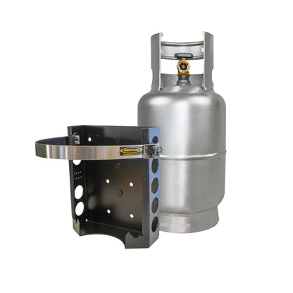 Power Tank- Strato LOCKER Bracket for 4.25 lb, 10 lb, 11 lb Steel Propane Tanks