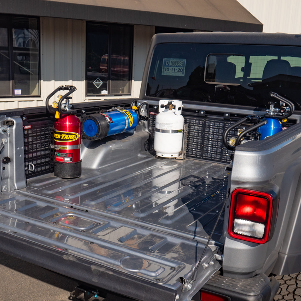 Power Tank- Power Plate - MOLLE Panel or Bedside Rack Mount for Power Tanks and Propane Tanks