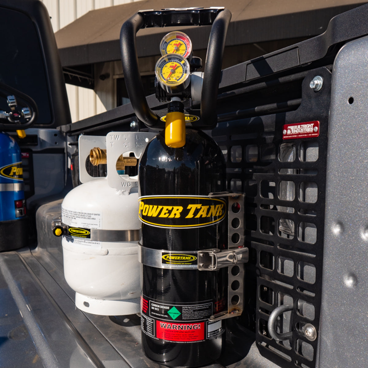 Power Tank- Power Plate - MOLLE Panel or Bedside Rack Mount for Power Tanks and Propane Tanks