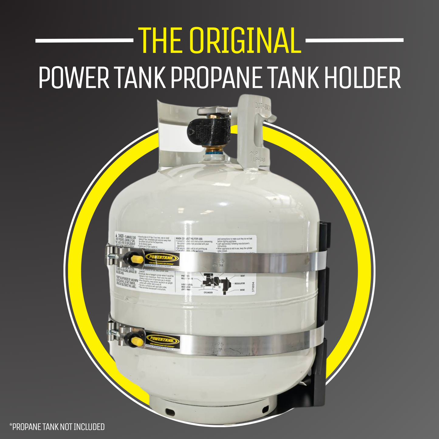 Power Tank- Sumatra MARINE Bracket for 20 lb. Steel BBQ Propane Tank