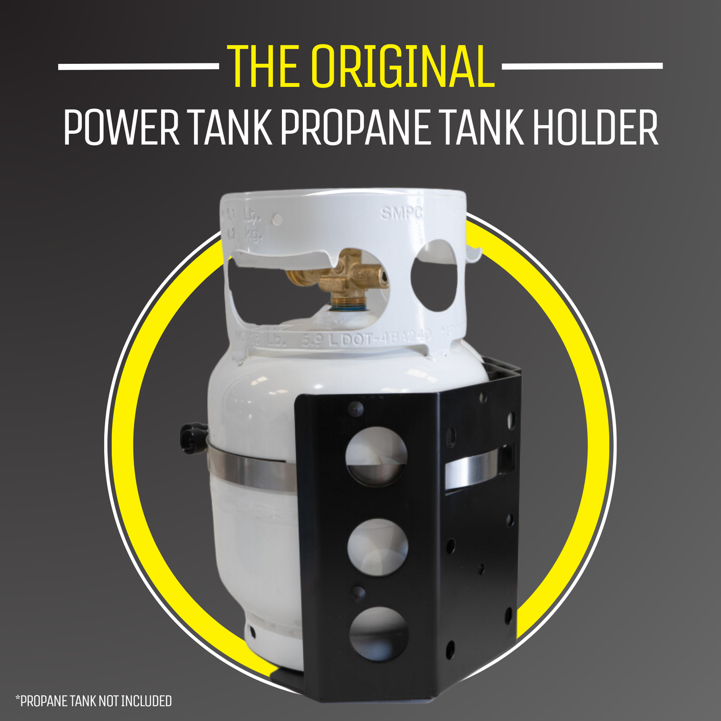 Power Tank- Whitney OG Bracket for 5 lb Steel Propane Tanks