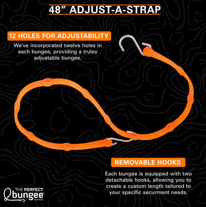 The Perfect Bungee- 48" Adjust-A-Strap® Adjustable Bungee Strap 2 Pack