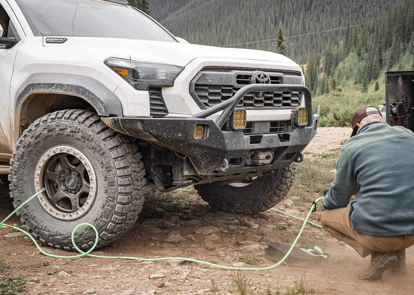 Backwoods Adventure Mods- Hi-Lite Overland Toyota Tacoma Front Bumper 4th Gen (2024-2025) [Prerunner Bull Bar]