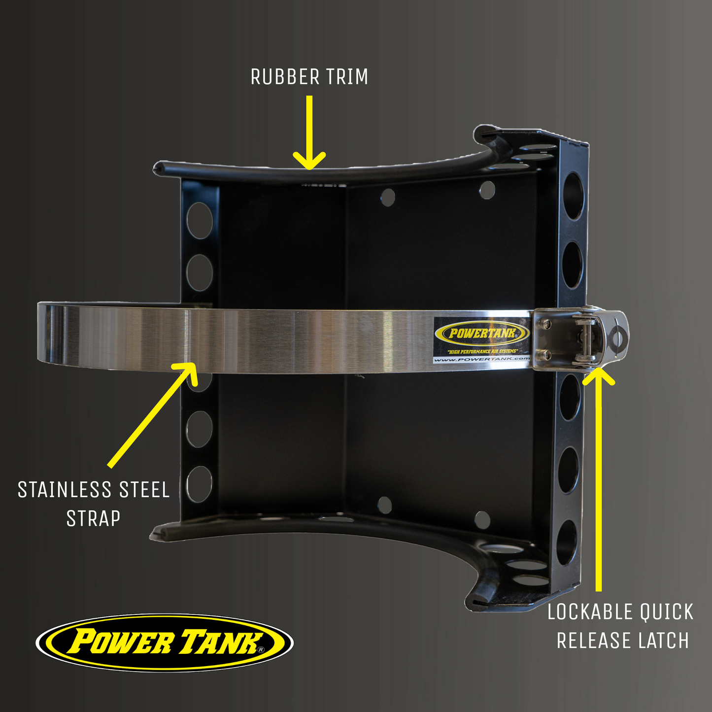 Power Tank- Gannett MARINE Bracket for 10 lb. Aluminum Propane Tank