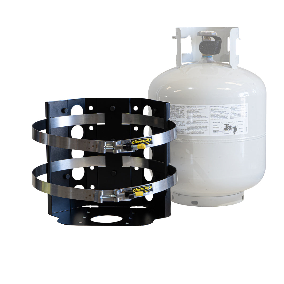 Power Tank- Sumatra MARINE Bracket for 20 lb. Steel BBQ Propane Tank