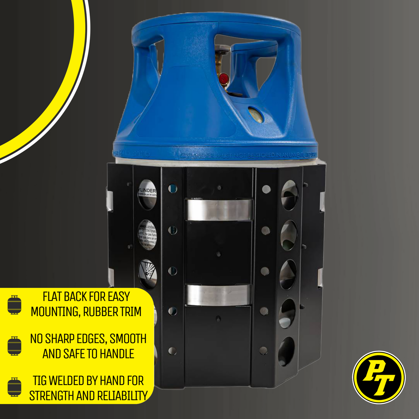 Power Tank- Foraker MARINE Bracket for 17 lb and 22 lb Viking Composite Propane Tank