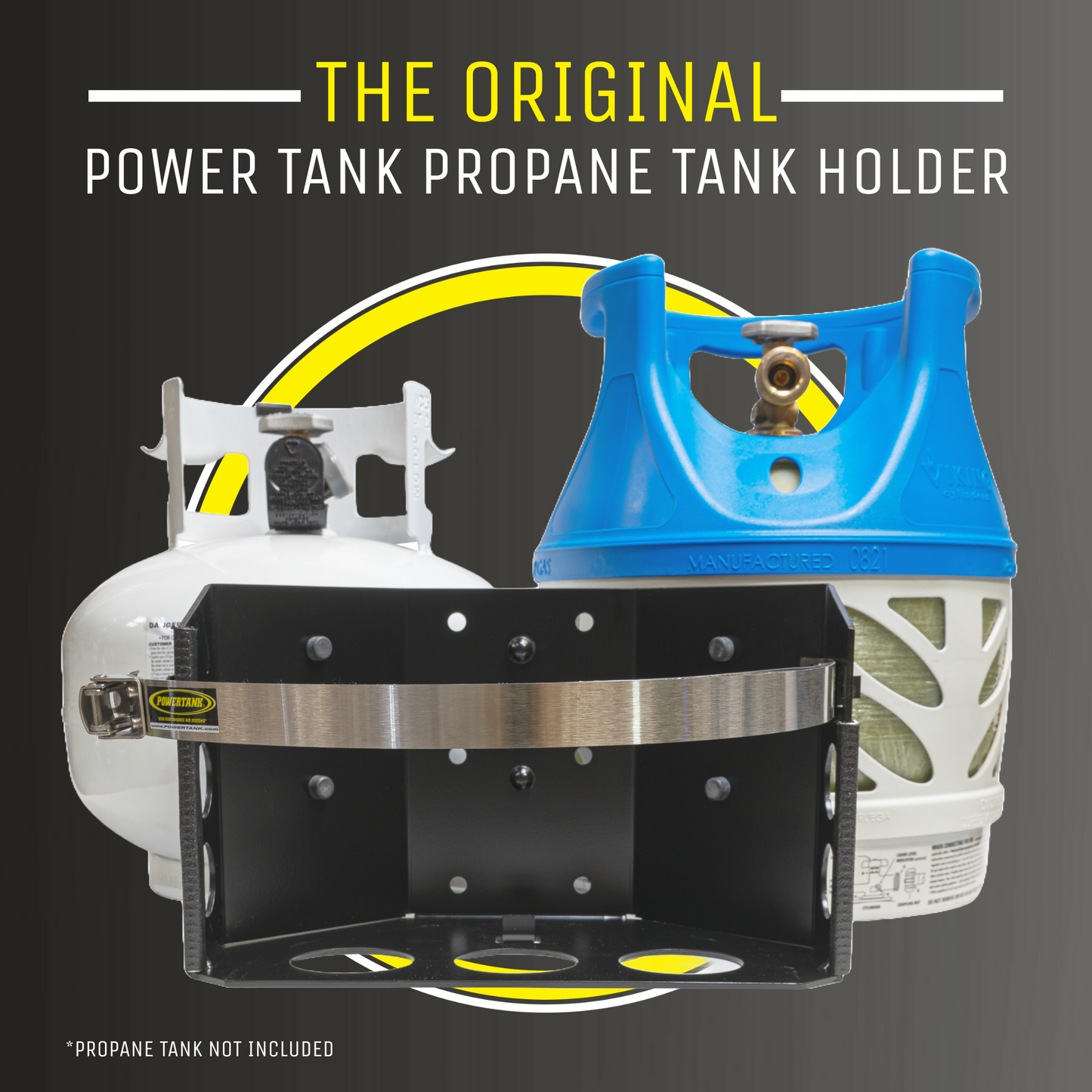 Power Tank- Tor LOCKER Bracket for 11 lb Squatty Propane Tank & 11 lb Viking Composite Tank