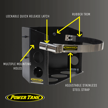 Power Tank- Tor LOCKER Bracket for 11 lb Squatty Propane Tank & 11 lb Viking Composite Tank