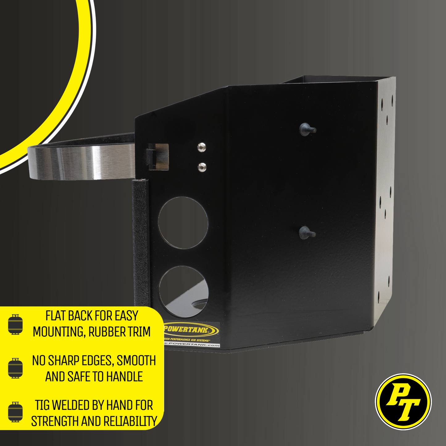 Power Tank- Tor LOCKER Bracket for 11 lb Squatty Propane Tank & 11 lb Viking Composite Tank