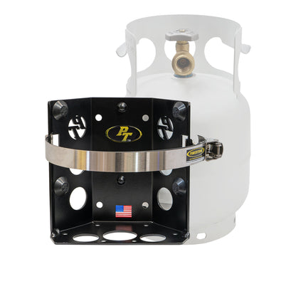 Power Tank- Teton LOCKER Propane Tank Bracket for 5 lb LP Bottle 8 in Diameter