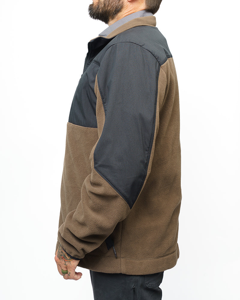 Off the Grid Surplus- Bruin Fleece Zip Up- Major Brown