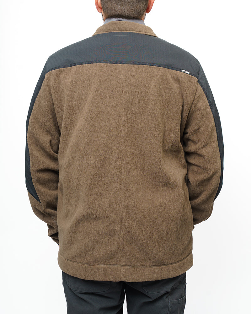 Off the Grid Surplus- Bruin Fleece Zip Up- Major Brown