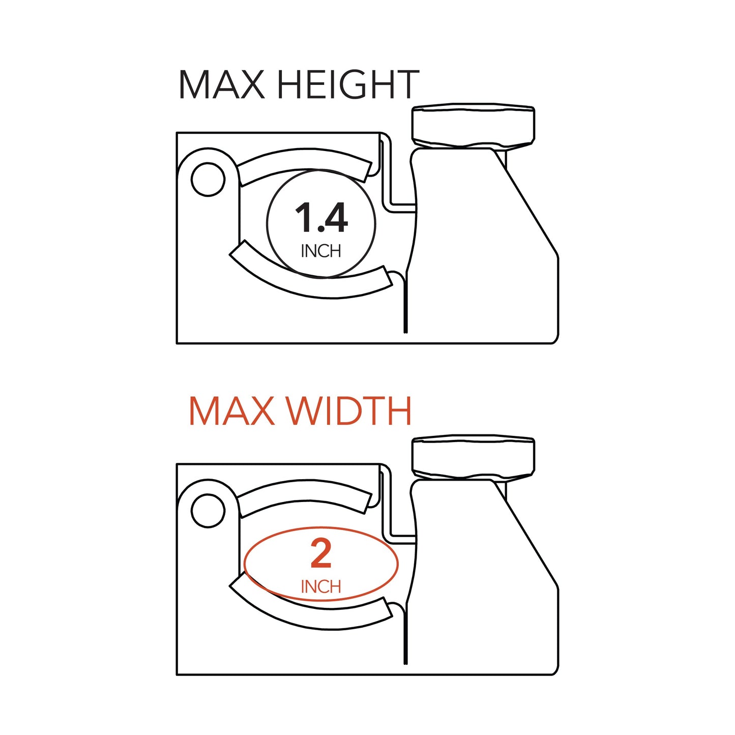 DMOS- Universal Shovel/Axe Mount