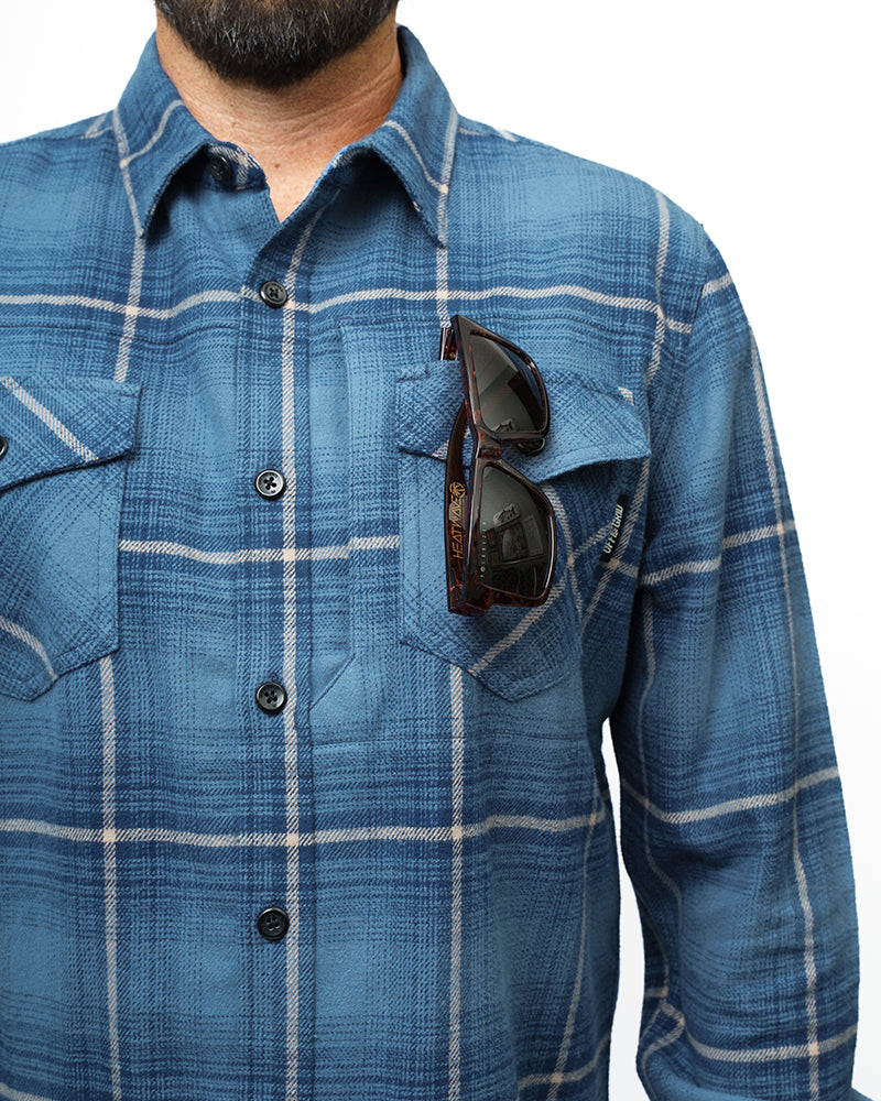 Off The Grid Surplus- Destroyer Flannel - Pale Blue