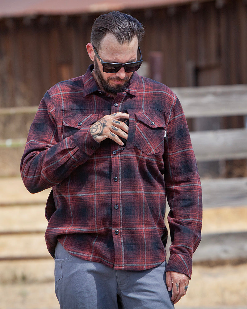 Off The Grid Surplus- Destroyer Flannel - Black