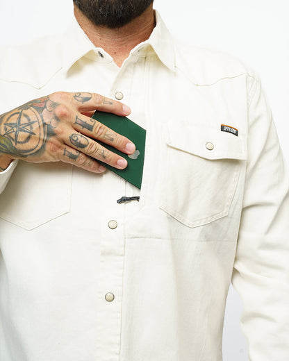 Off The Grid Surplus- Earl Denim Shirt - Natural