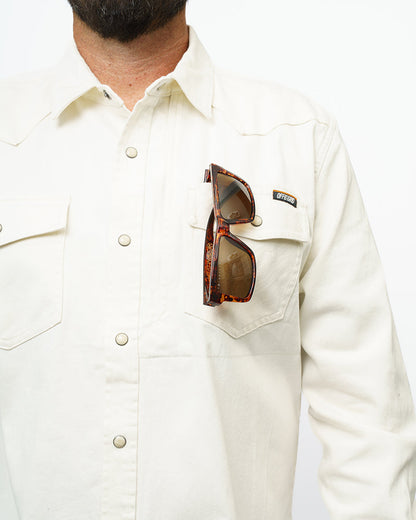 Off The Grid Surplus- Earl Denim Shirt - Natural