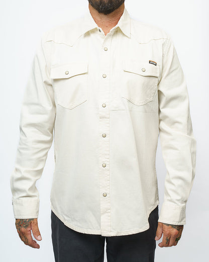 Off The Grid Surplus- Earl Denim Shirt - Natural