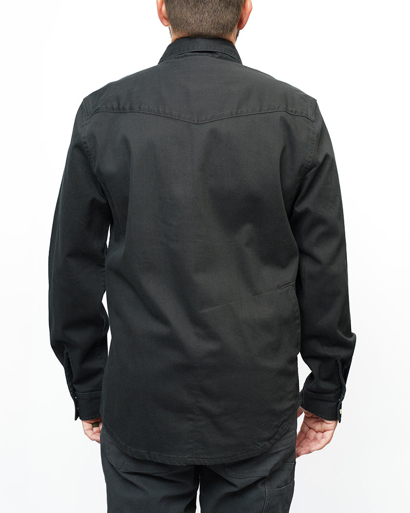 Off The Grid Surplus- Earl Denim Shirt - Vintage Black