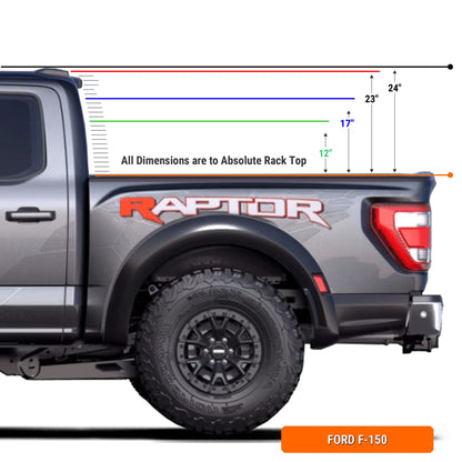 Xtrusion Overland- XTR1 Bed Rack for Ford F-150