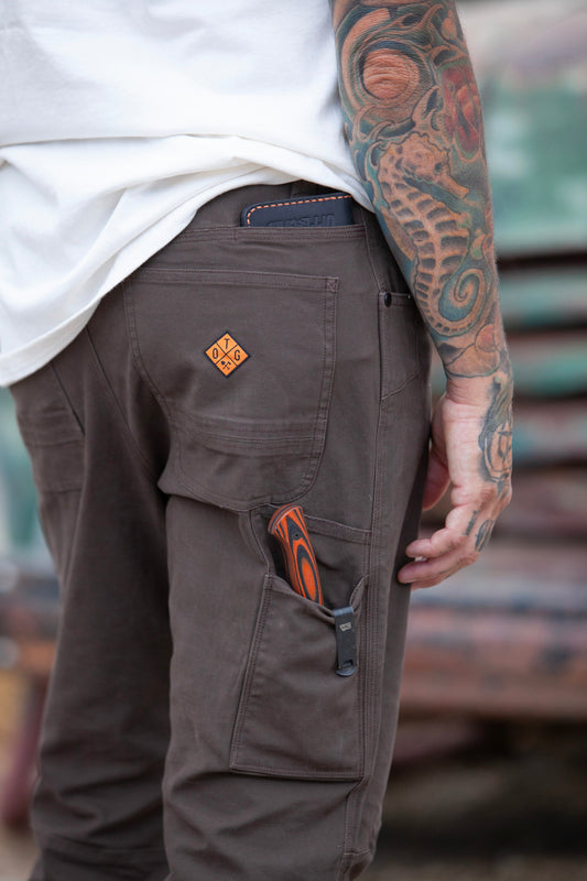 Off The Grid Surplus- Trailblazer Taper Fit Pants - DK BRN