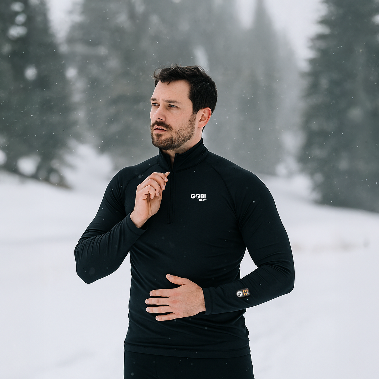 Gobi Heat- FlexCore Men’s Heated Base Layer Shirt - Dual Control