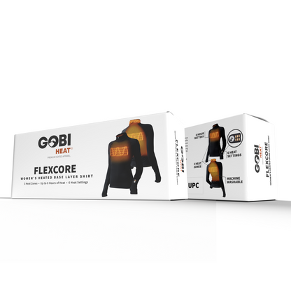 Gobi Heat- FlexCore Women’s Heated Base Layer Shirt - Dual Control