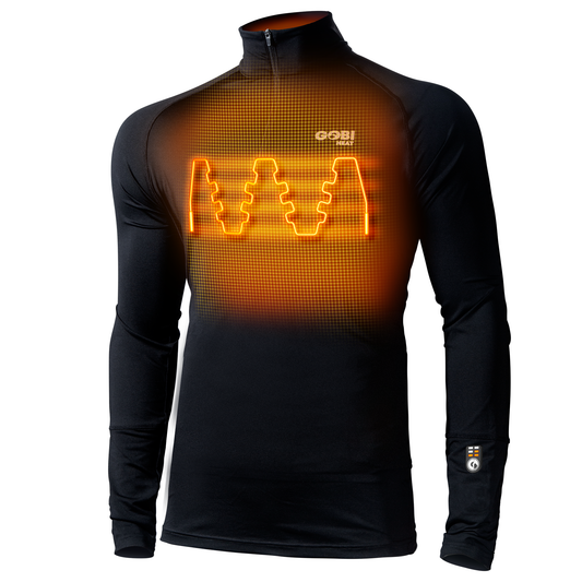 Gobi Heat- FlexCore Men’s Heated Base Layer Shirt - Dual Control