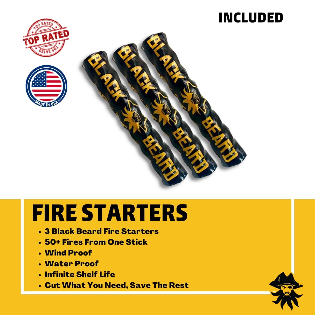 black Beard- Grab & Go Fire Starter Kit