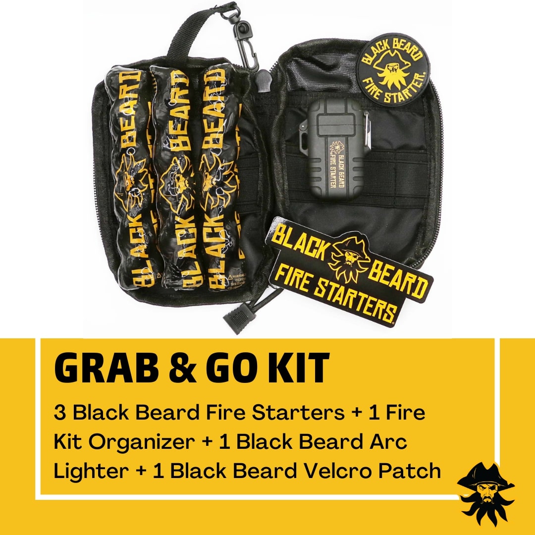 black Beard- Grab & Go Fire Starter Kit