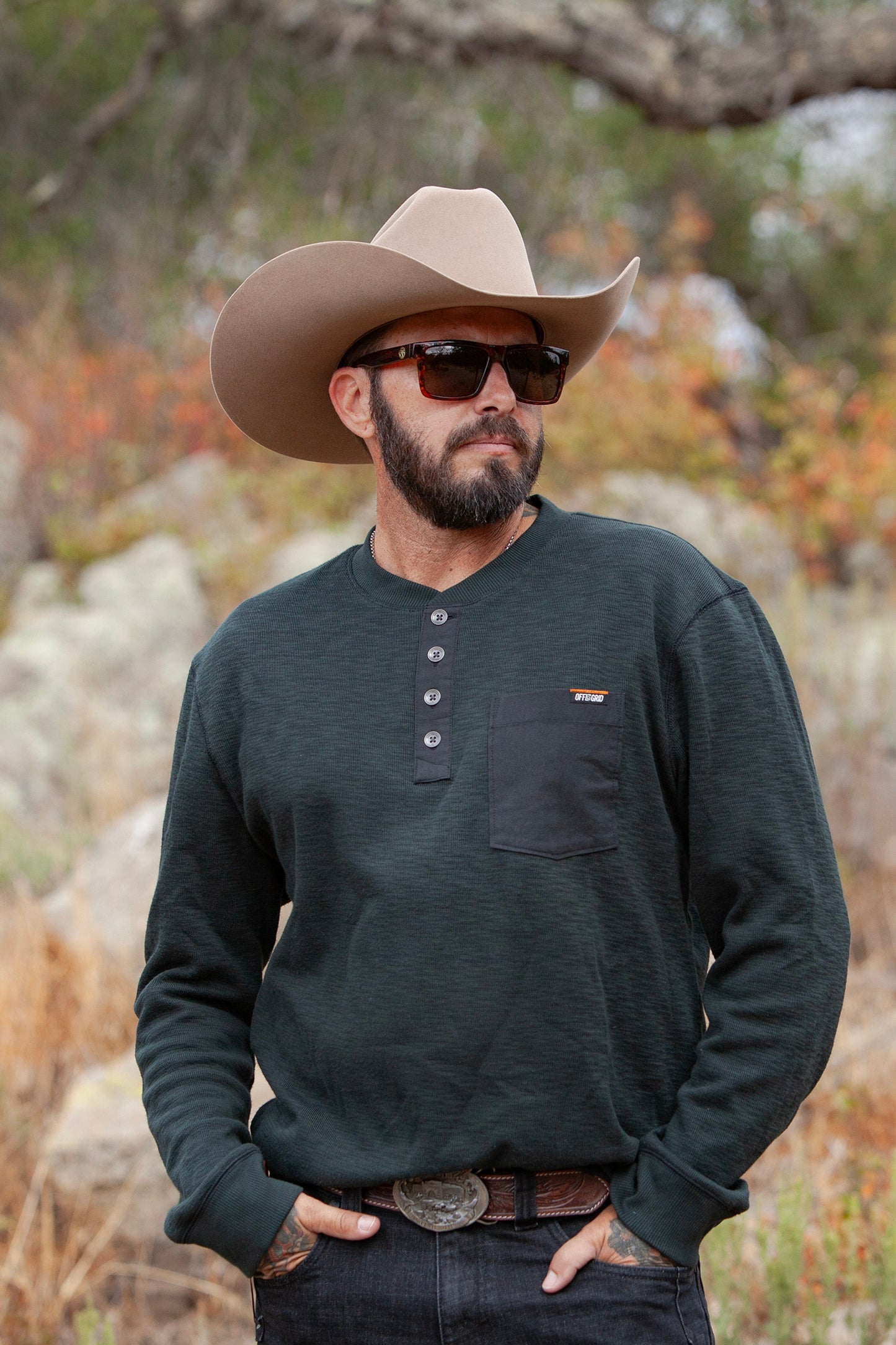 Off The Grid Surplus- Draper Henley - Vintage Black