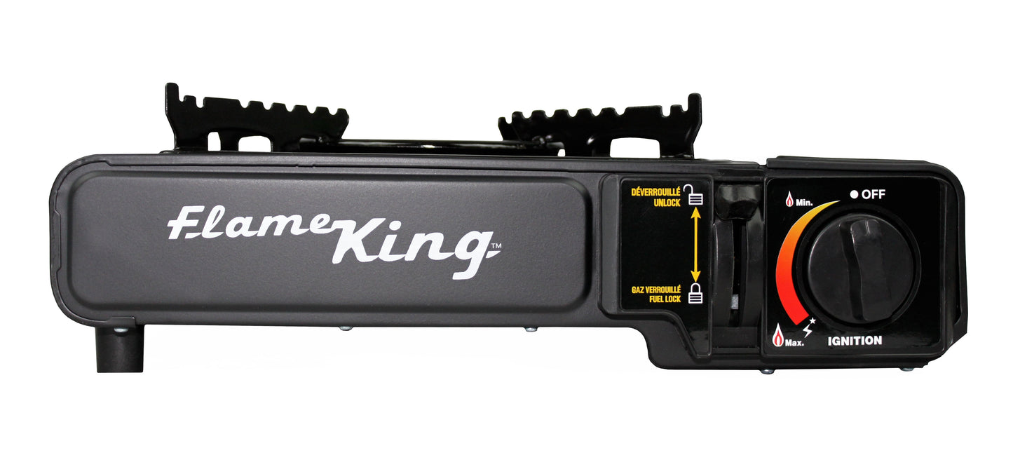 Flame King- Portable Butane & Propane Gas Stove with Single Burner