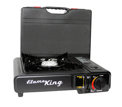 Flame King- Portable Butane & Propane Gas Stove with Single Burner