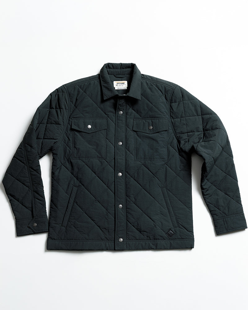 Off The Grid Surplus- Ignite Quilted Jacket - Vintage Black