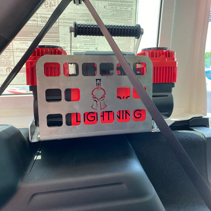 Thor's Lightning Air Systems- MOLLE Portable Air Compressor Storage Mount for Jeep Wrangler JLU 4-Door Hard Top 2018-2024