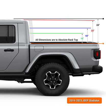 Xtrusion Overland- XTR3 Bed Rack for Jeep Gladiator