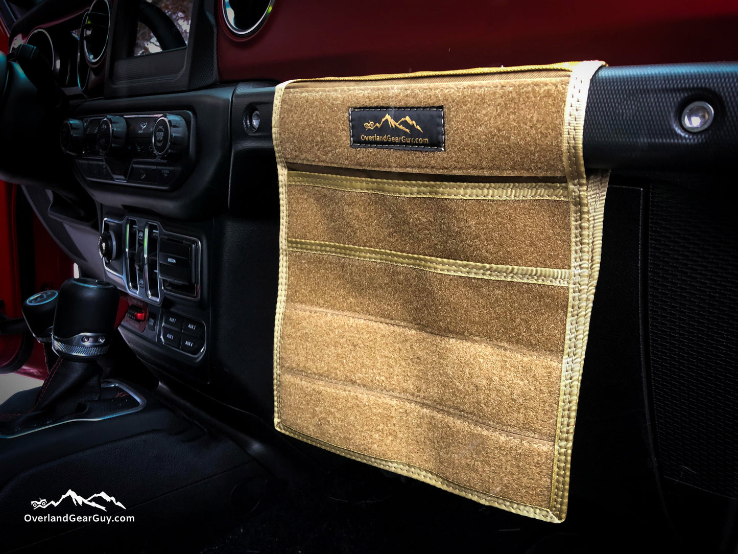 OverlandGearGuy- Jeep Grab Handle Velcro Flat Pocket