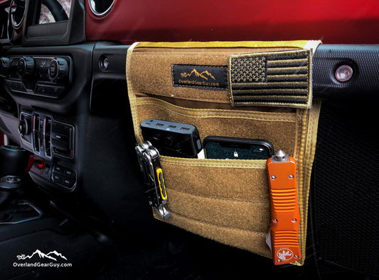 OverlandGearGuy- Jeep Grab Handle Velcro Flat Pocket