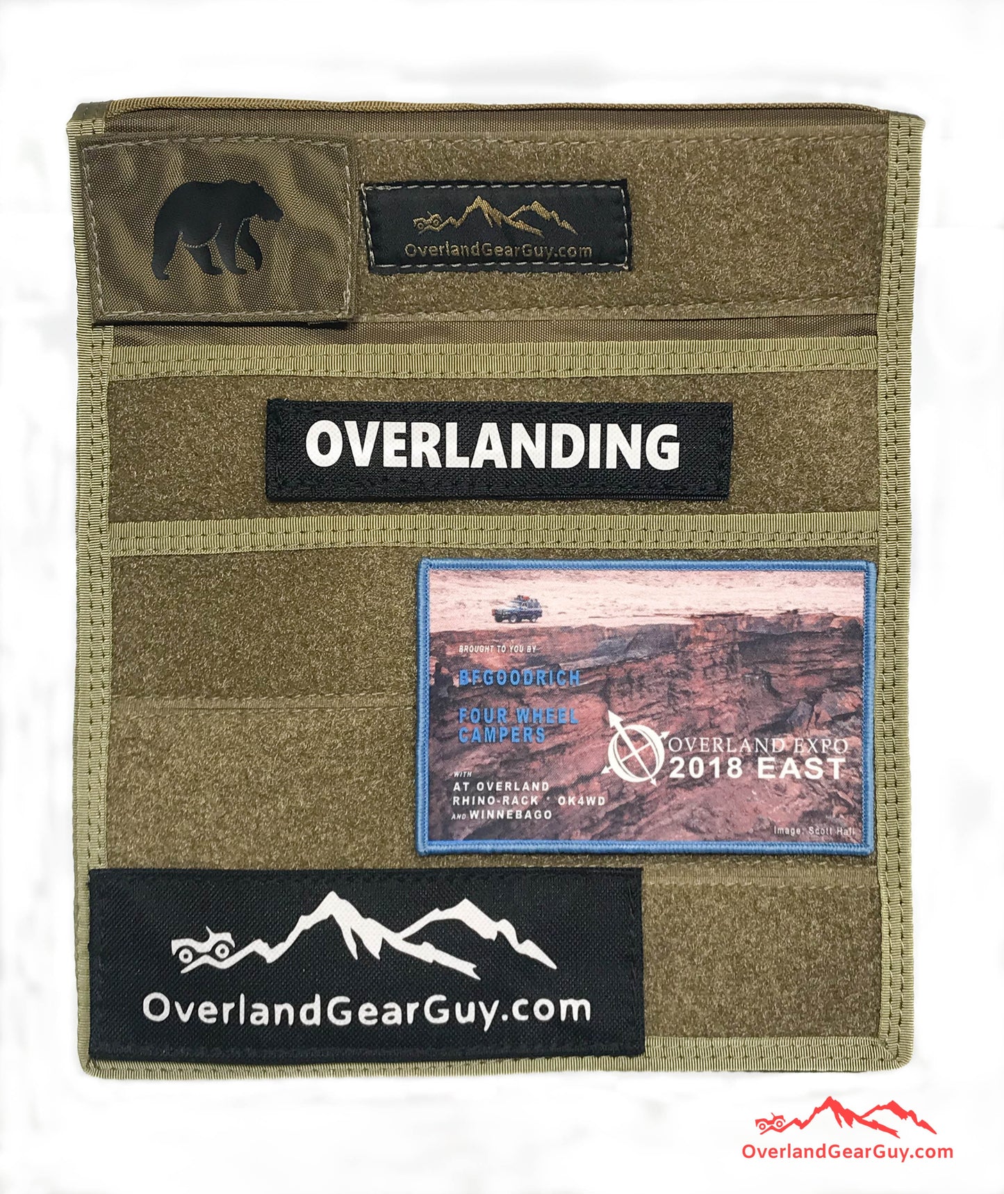 OverlandGearGuy- Jeep Grab Handle Velcro Flat Pocket