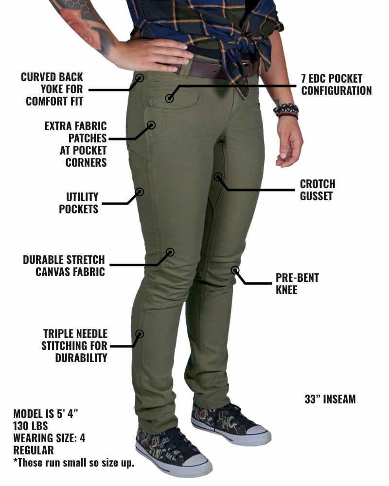 Off The Grid Surplus- Kestral Women's Pant - Dark Olive