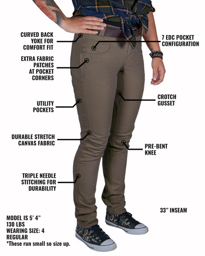 Off The Grid Surplus- Kestral Women's Pant - Deadwood