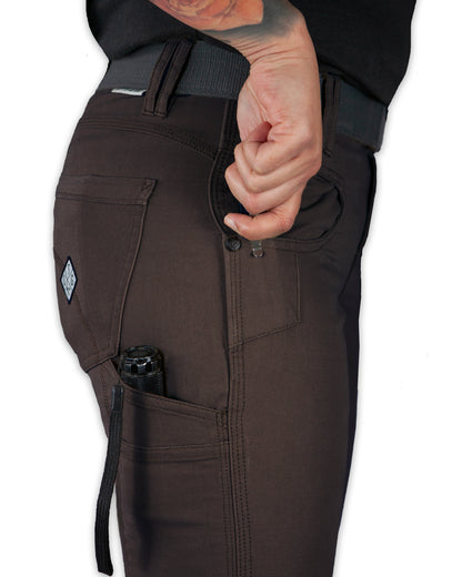 Off The Grid Surplus- Kestral Women's Pant - Dark Brown
