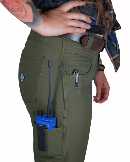 Off The Grid Surplus- Kestral Women's Pant - Dark Olive