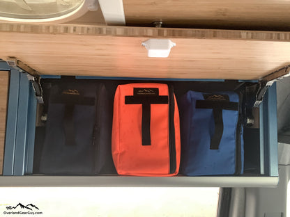 OverlandGearGuy- Van Overhead Storage Locker Divider Bags